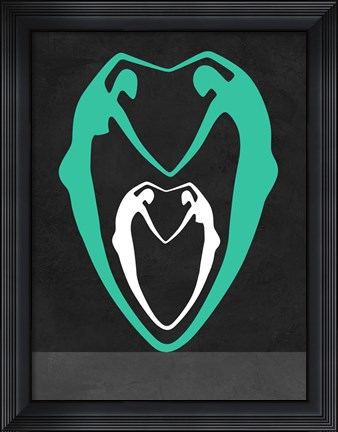 Framed Green heart Print