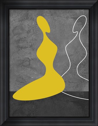 Framed Yellow Girl Print