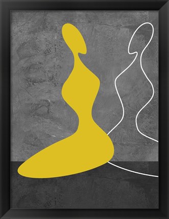 Framed Yellow Girl Print