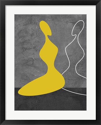 Framed Yellow Girl Print