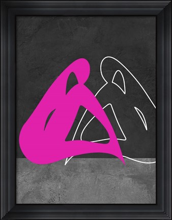 Framed Purple Woman Print