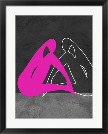 Framed Purple Woman Print