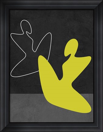 Framed Yellow Girl Print