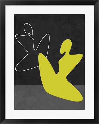 Framed Yellow Girl Print