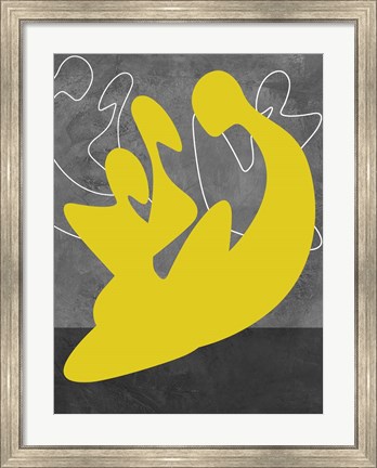 Framed Yellow Lovers Print