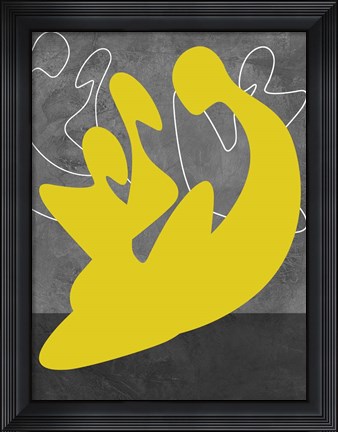 Framed Yellow Lovers Print