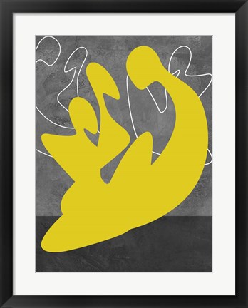 Framed Yellow Lovers Print