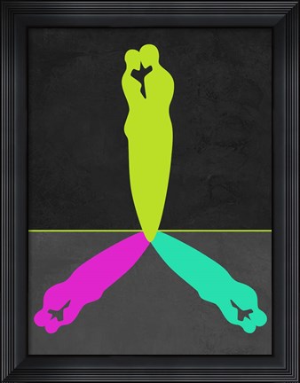 Framed Green Shadow Print