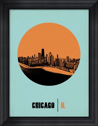 Framed Chicago Circle 1 Print