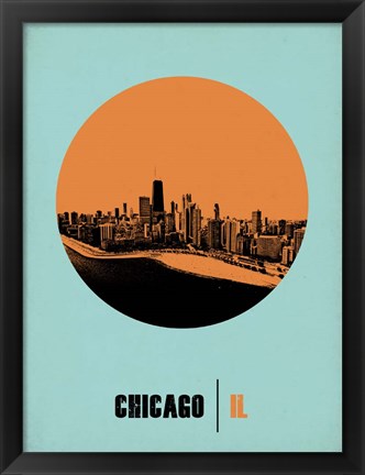 Framed Chicago Circle 1 Print