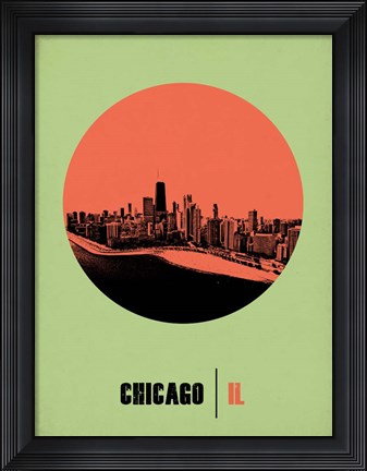 Framed Chicago Circle 2 Print
