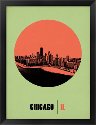 Framed Chicago Circle 2 Print