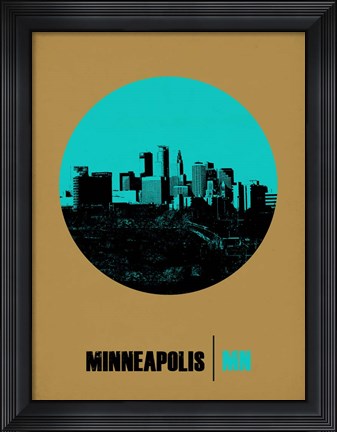 Framed Minneapolis Circle 1 Print