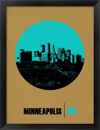 Framed Minneapolis Circle 1 Print