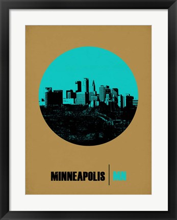 Framed Minneapolis Circle 1 Print