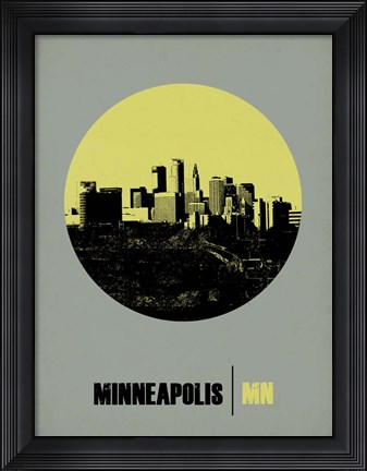 Framed Minneapolis Circle 2 Print