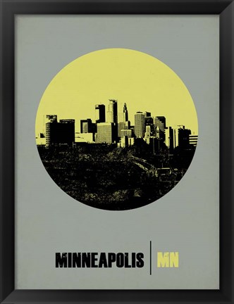 Framed Minneapolis Circle 2 Print