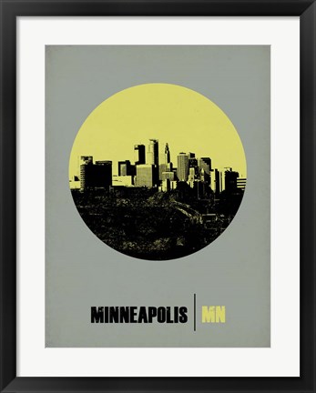 Framed Minneapolis Circle 2 Print