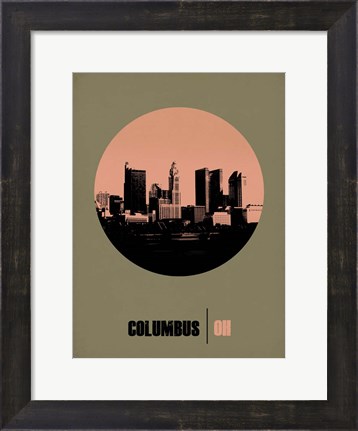 Framed Columbus Circle 1 Print