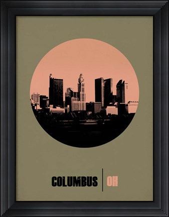 Framed Columbus Circle 1 Print