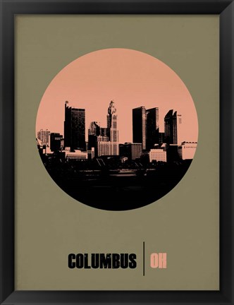 Framed Columbus Circle 1 Print