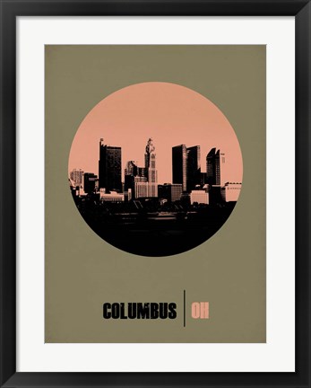 Framed Columbus Circle 1 Print