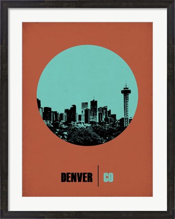 Framed Denver Circle 1 Print