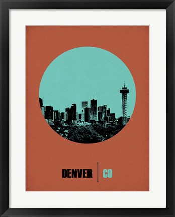 Framed Denver Circle 1 Print