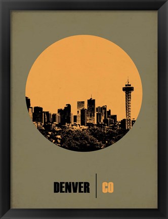 Framed Denver Circle 2 Print