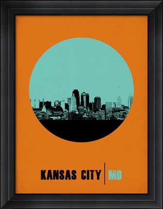 Framed Kansas City Circle 1 Print