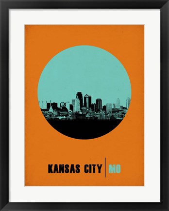 Framed Kansas City Circle 1 Print