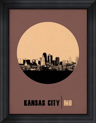 Framed Kansas City Circle 2 Print