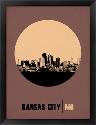 Framed Kansas City Circle 2 Print