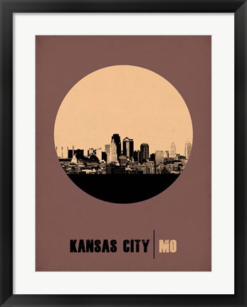 Framed Kansas City Circle 2 Print