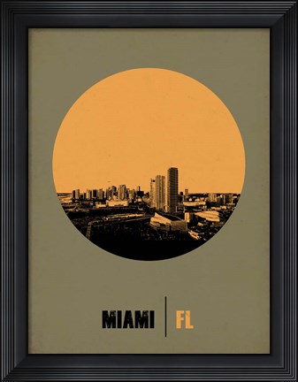 Framed Miami Circle 1 Print