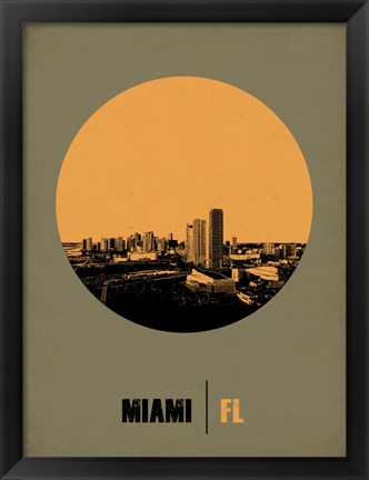 Framed Miami Circle 1 Print