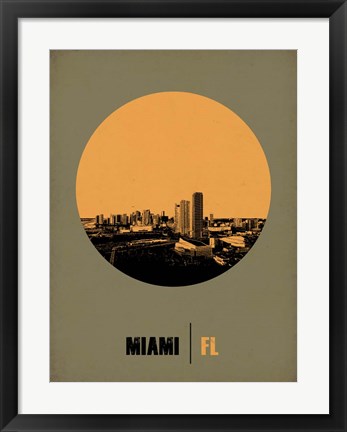 Framed Miami Circle 1 Print