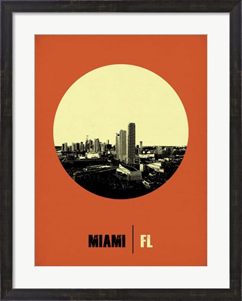 Framed Miami Circle 2 Print