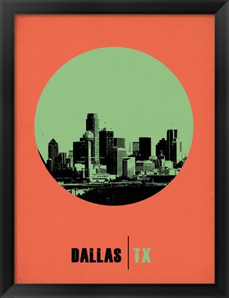 Framed Dallas Circle 2 Print