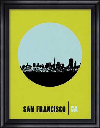 Framed San Francisco Circle 2 Print