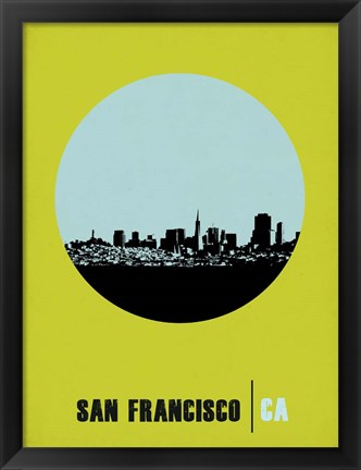 Framed San Francisco Circle 2 Print