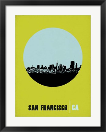 Framed San Francisco Circle 2 Print