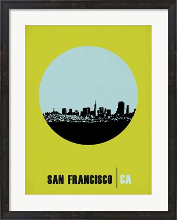 Framed San Francisco Circle 2 Print