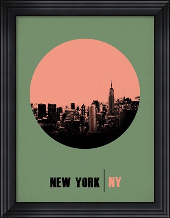 Framed New York Circle 1 Print
