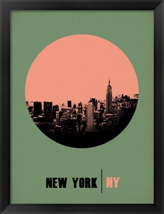 Framed New York Circle 1 Print