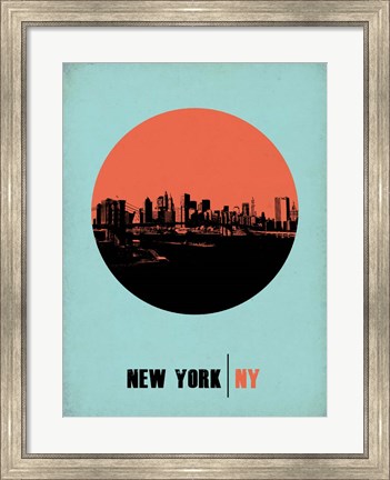 Framed New York Circle 2 Print