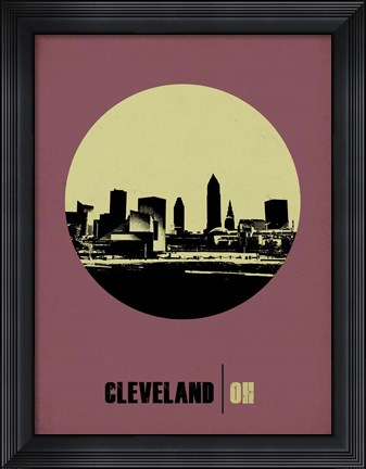 Framed Cleveland Circle 1 Print
