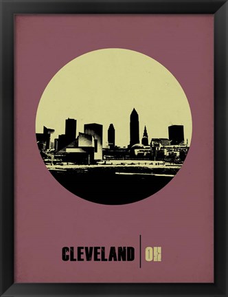 Framed Cleveland Circle 1 Print