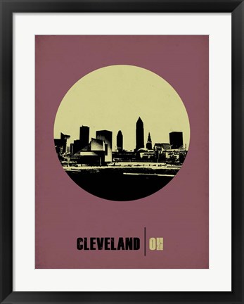 Framed Cleveland Circle 1 Print