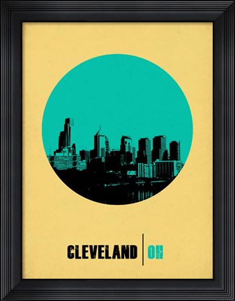 Framed Cleveland Circle 2 Print